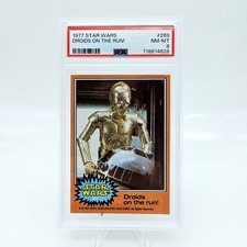 1977 Topps Star Wars #269 PSA 8 Droids on the Run C-3PO and R2-D2  picture