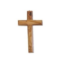 Holy Land Market Olive Wood Cross - 4.75-5 Inches Tall picture