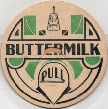 Milk Bottle Cap - BUTTERMILK - PULL - generic cap - 1 5/8