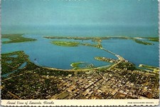 Aerial View of Sarasota FL Vintage Postcard TP14-18 picture