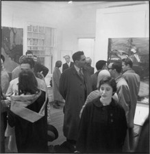 Harold Rosenberg And Irving Sandler At Hartigan Opening 1959 OLD PHOTO picture