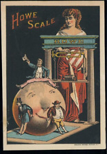 tradecard, HOWE SCALE, MAN and MOON are Weighing in, HOWE, S6D-TC-1232 picture