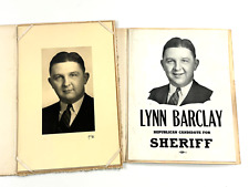 vtg 1950s Lynn Barclay Republican for Sheriff Kansas City KS MO Photo and poster picture