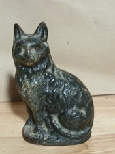 Antique Cast Iron Black Cat Doorstop Hubley? picture