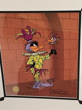 Chuck Jones Signed Cel Rude Jester Daffy Duck Limited Edition Warner Bros picture