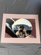 Vintage Car Chrome Reflection Photo Print 12x8 Matted Photographer Self-Portrait picture