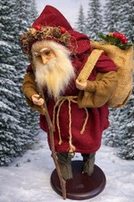Martha Pippen Knecht Ruprecht Germany Traveling Santa Figure Felt Cloak 15