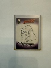 Daredevil Custom Cover 2001 Topps Marvel Legends Sketch Card by Roberto Flores picture
