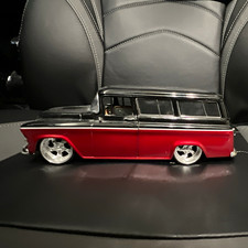DUB City 1:24 Chevrolet Panel Wagon Diecast Model Car,Black/Red, OpenDoors NoBOX picture
