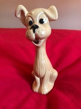 Vintage Sylvac long neck dog puppy 5296 beige England VGC collectable ornament picture