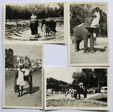 Ceylon, Sri Lanka, 4 Vintage Photos, Rickshaw, Taken 1956 Crew HMS Centaur picture