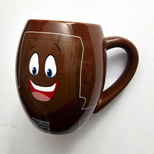 Hershey’s Kiss Character Brown Ceramic Coffee Mug Dishwasher & Microwave Safe picture