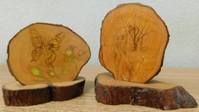 Vintage 1984 Custom Wooden Décor By Carl Rickard Homeplace And Butterfly . picture