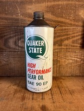 Quaker State High Performance Racing Gear Lube Cone Top Can picture