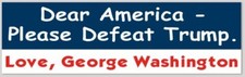 BUY 1, GET 1 FREE Anti-Trump Bumper Sticker, HARRIS 2024 presidential election picture