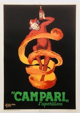 Leonetto Cappiello, c.a. 1970s - CAMPARI L'APERITIVO - Original vintage poster picture