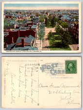 Lebanon Pennsylvania Looking East St Luke's Belfry City View Harpel Postcard picture