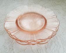 Set Of 4 Macbeth Evans Pink American Sweetheart 6 1/4” Depression Glass Plates picture