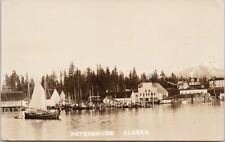 Petersburg Alaska AK Boats Standard Oil Co c1921 RPPC Postcard H36 picture