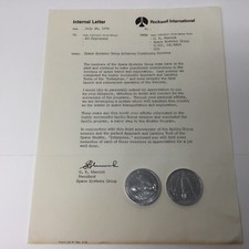 internal letter Momentos of Missions Apollo/Soyuz + “Enterprise