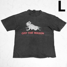 L7 Off The Wagon 90s Vintage Band T-Shirt L Rare Rock Music Tee Black USA Retro picture