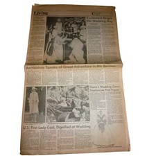 1981 Denver Post Newspaper Prince Charles Lady Diana Royal Wedding July 29 picture