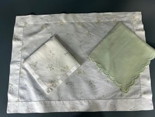 Antique Linen Placemat& Matching And Coordinating Napkins picture