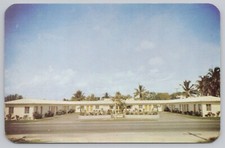Postcard The Chanticleer Motel Dania Florida picture