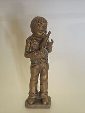 Vintage Boy Sculpture Figure Statue 4.25” picture