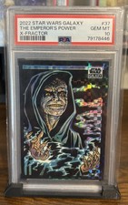 2022 Topps Chrome Star Wars Galaxy #37 The Emperor's Power X-Fractor /10 Pop 1 picture