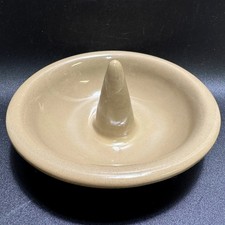 Vintage Hartstone Pottery Apple Baker Stoneware Baking Dish USA Signed Tan picture