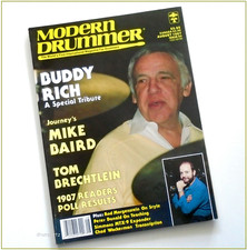 MODERN DRUMMER - Aug 1987 - BUDDY RICH - SPECIAL TRIBUTE ISSUE picture