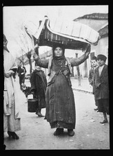 Photo:Podgoritza Montenegro 1920 Red Cross baby carriage go cart picture
