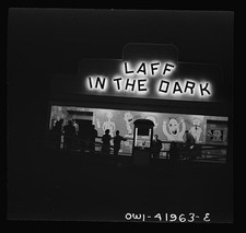 Southington Connecticut 1942 Laff in the Dark Amusement Park Night Ride picture