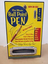 1950's Rite Master 25¢ Ball Point Pen Vending Machine w/KEY & Product WORKS  picture