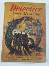 Detective Story Magazine Oct.  1941  VG- Snake Cover picture