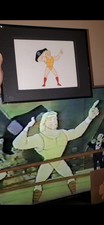 WWF Hulk Hogan's Rock n Wrestling Original Art Cel Lot (5)   With on TV PROOF. picture