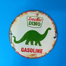 Vintage SINCLAIR DINO GASOLINE Porcelain Enamel Sign 6