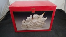 Madison Avenue~Frederick Atkins~Porcelain~3 Bears in a Sleigh Musical Figurine picture