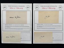 Vintage Jonas Salk & Albert Sabin Polio Vaccine Pioneers Signed Items with COA picture