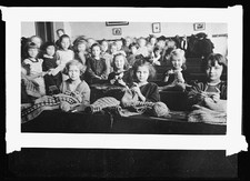 Vinohrady Prague Czechoslovakia 1922 Schoolchildren Knitting Red Cross Aid picture