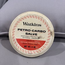 Watkins Petro-Carbo Vintage Salve 5 oz container Pre-owned 75% full (see photo) picture
