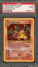 1999 Pokemon Charizard Holo PSA 9 Mint 4/102 Shadowless Base Set picture