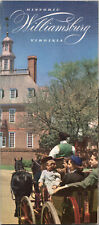 Vintage 1951 Historic Colonial Williamsburg Virginia Guide Book Brochure, 12 pgs picture