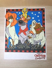 1980's Oliver & Company Walt Disney Pictures. T-SHIRT Art Design + Bonus Rare picture