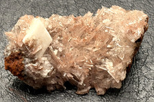 HEMIMORPHITE & CALCITE   SPECIMEN  OLD STOCK MINERAL picture