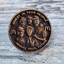 McDonald's Crew Employee Pin - Invest In Your People Insure Your Future picture