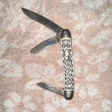 Imperial Vintage Bone Handle 3-Blade Folding Pocket Knife picture