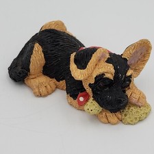 Vintage Enesco Resting Puppy 4 Inch Figurine With Scarf Kathy Wise 1993 picture