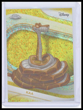 Kaa 2025 Topps Chrome Disney #109 Yellow Mini Diamond Refractor The Jungle Book picture